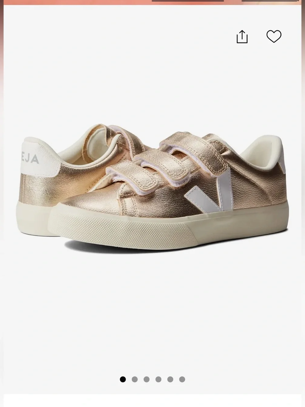 Veja Gold Recife Logo Sneaker